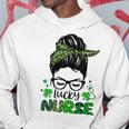 One Lucky Nurse St Patricks Day For Women Funny Nurse Hoodie Funny Gifts