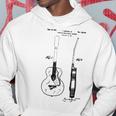 Patent Drawing Old Acoustic Guitar Hoodie Funny Gifts