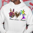 Peace Love Beach Summer Vacation Beach 185 Shirt Hoodie Funny Gifts