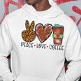 Peace Love Coffee Hoodie Funny Gifts