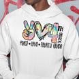 Peace Love Fourth Grade Funny Tie Dye Student Teacher T-Shirt Hoodie Funny Gifts