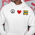 Peace Love Rv Camp Van Travel Fun Graphic Travel Hoodie Unique Gifts