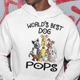 Pops Grandpa Gift Worlds Best Dog Pops Hoodie Funny Gifts
