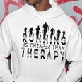 Running Is Cheaper Than Therapy A Celebration Of Running Hoodie Funny Gifts