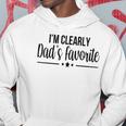 Womens Im Clearly Dads Favorite Son Daughter Funny Cute Hoodie Unique Gifts