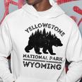 Yellowstone National Park Wyoming Bear Nature Hiking Hoodie Unique Gifts