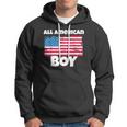 All American Boy Usa Flag Distressed 4Th Of July Hoodie