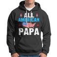 All American Papa 4Th Of July Usa Family Matching Outfit Hoodie
