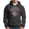 American Tree 4Th Of July Usa Flag Hearts Roots Patriotic Hoodie