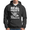 Aviation Real Pilots Dont Need Runways Helicopter Pilot Hoodie