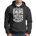 Awesome Dads Have Tattoos And Beards Funny Fathers Day Gift Hoodie