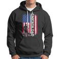 Chicken Chicken Chicken Dad American Flag Poultry Farmer Dad Fathers Day Hoodie