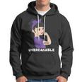 Epilepsy Warrior Strong Women With Purple Ribbon For Epilepsy Awareness Purple Ribbon Hoodie