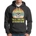 Ewings Sarcoma Warrior Skull Women Vintage Yellow Ribbon Ewings Sarcoma Ewings Sarcoma Awareness V2 Hoodie