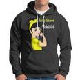 Ewings Sarcoma Warrior Strong Women Yellow Women Ewings Sarcoma Ewings Sarcoma Awareness Hoodie