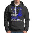 Fasd Dad Most People Never Meet Their Hero I Raised Mine Blue And Grey Ribbon Fetal Alcohol Spectrum Disorder Fetal Alcohol Spectrum Disorder Awareness Hoodie