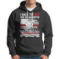 Father Grandpa I Back The Red For My Daughter Proud Firefighter Dad 186 Family Dad Hoodie