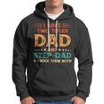 Father Grandpa I Have Two Titles Dad And Step Dad Vintage Fathers Day 67 Family Dad Hoodie