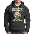Funny Best Pug Dad Ever Art For Pug Dog Pet Lover Daddy Hoodie