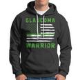 Glaucoma Warrior Usa Flag United States Flag Green Ribbon Glaucoma Glaucoma Awareness Hoodie