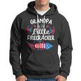 Grandpa Of The Little Firecracker 4Th Of July Birthday Party Hoodie