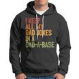 I Keep All My Dad Jokes In A Dad-A-Base Vintage Fathers Day Hoodie
