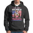 Just A Proud Basset Hound Dad Merica Dog 4Th Of July Hoodie