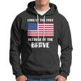 Land Of The Free Because Of The Brave Memorial Day Sale Flag Hoodie