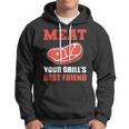 Meat Your Grill’S Best Friend Butcher Chef Cook Bbq Hoodie