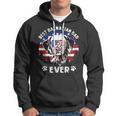 Mens Best Dalmatian Dad Ever Us Flag 4Th Of July Hoodie