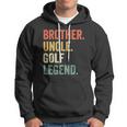 Mens Funny Golfer Brother Uncle Golf Legend Vintage Retro Golfing Hoodie