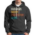 Mens Husband Daddy Protector Hero Fathers Day For Daddy Hoodie