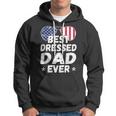 Mens Patriotic Dad - Best Dad Ever 4Th Of July American Flag Hoodie