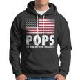 Mens Pops The Man Myth Legend Fathers Day 4Th Of July Grandpa Hoodie