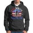 Mens Red White Cycling Dad 4Th Of July American Flag Gift Hoodie