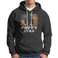 Mens Vintage Poppy Bear Poppy Fathers Day Dad Gift Hoodie