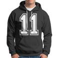 Number 11 Sports Player Number Back Of Hoodie
