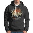 Papi Like A Grandpa Only Cooler Vintage Retro Fathers Day Hoodie