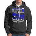 Paralysis Doesnt Come With A Manual It Comes With A Warrior Who Never Gives Up Blue Ribbon Paralysis Paralysis Awareness Hoodie