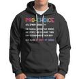 Pro Choice Definition Feminist Rights My Body My Choice V2 Hoodie