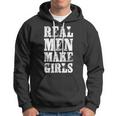 Real Men Daughter Funny Fathers Day Gift Dad Hoodie