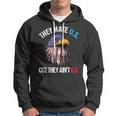 They Hate Us Cuz They Aint Us Bald Eagle Funny 4Th Of July Hoodie