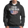 Ultra Maga American Flag Disstressed Proud Ultra Maga Hoodie