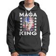 Ultra Mega King Trump Vintage American Us Flag Anti Biden Hoodie