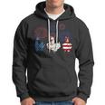 Usa Flag Chicken Fireworks Patriotic 4Th Of July Hoodie