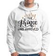 Baby Shower Text Design The Prince Has Arrived Hoodie