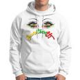 Bright Eyes Juneteenth African American Eye Black Flag V2 Hoodie