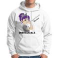 Congenital Cataracts Warrior Strong Women Grey Ribbon Congenital Cataracts Support Congenital Cataracts Awareness Hoodie