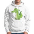 Dancing Alligator Gift Funny Dabbing Alligator Hoodie