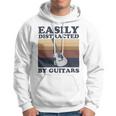 Easily Distracted By Guitars Quote For A Guitar Player Racerback Hoodie